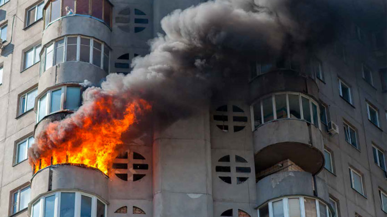 Incendio in condominio