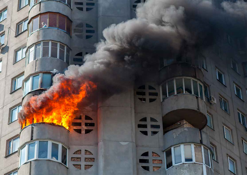 Incendio in condominio