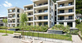 Condominio in legno a Gudo, frazione del comune di Bellinzona, in Canton Ticino