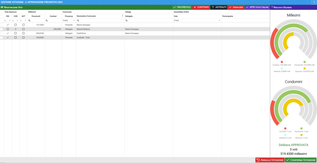 Schermate principali di Arcadia